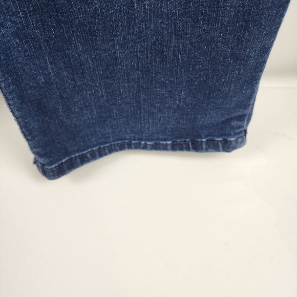 Democracy Jeans Women 14 Blue AB Solution Vintage Stretch Distressed Denim 32x30 - Picture 7 of 11